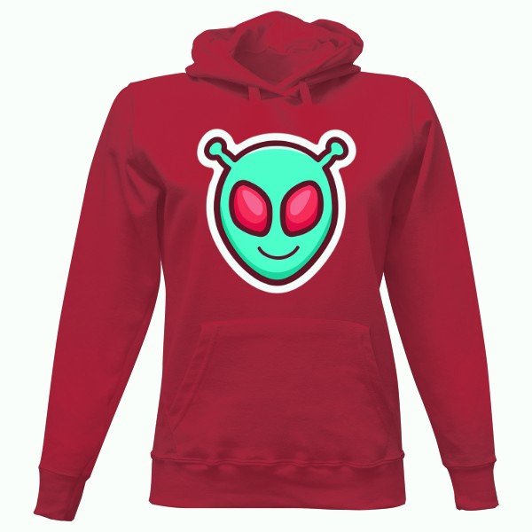 Dámská mikina s kapucí s potiskem ALIEN STYLE