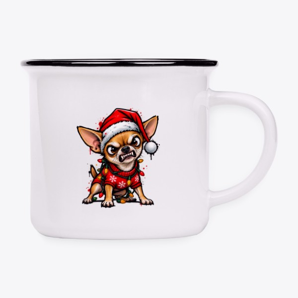 Keramikáček s potiskem ANGRY X-mas Chihuahua