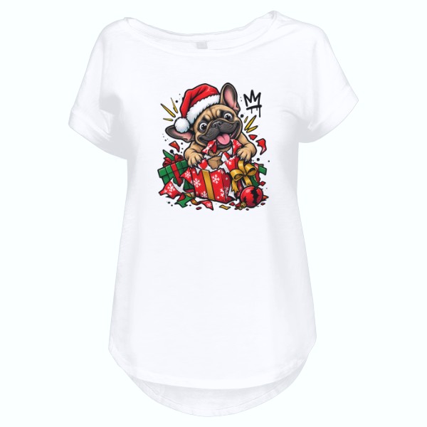 Tričko s potiskem FUNNY X-mas FRENCHIE