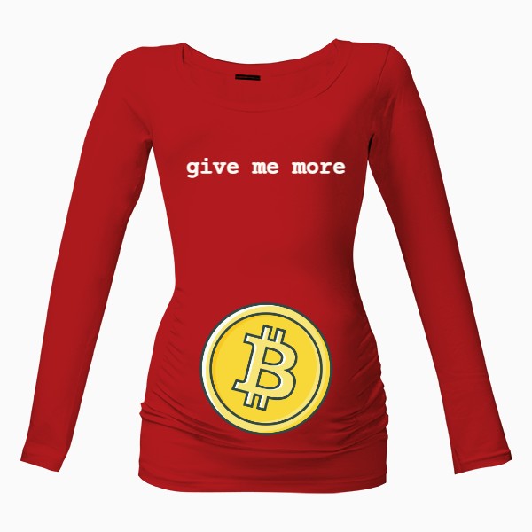 Tričko s potiskem GIVE ME MORE BTC