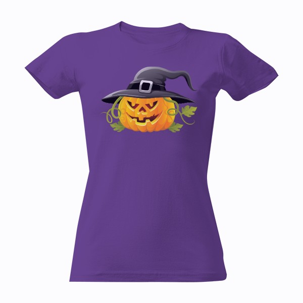 Tričko s potiskem HALLOWEEN PUMPKIN WITCH