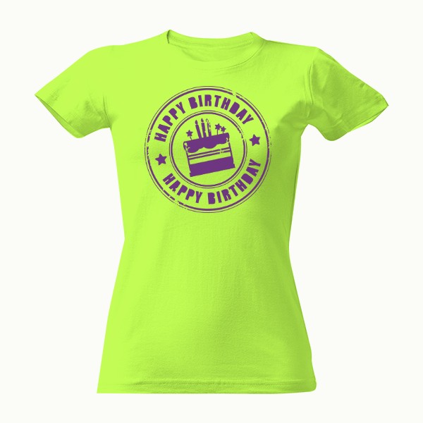 Tričko s potiskem HAPPY BIRTHDAY
