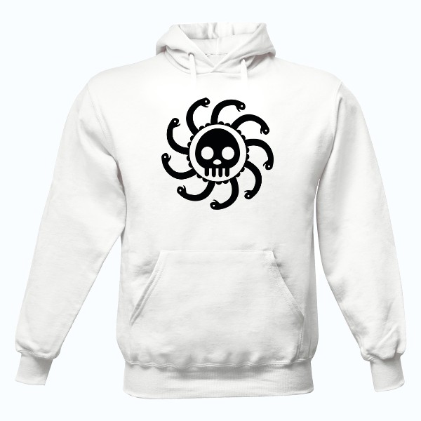 Pánská mikina s kapucí Just Hoods s potiskem HYDRA skull - ONE PIECE edition