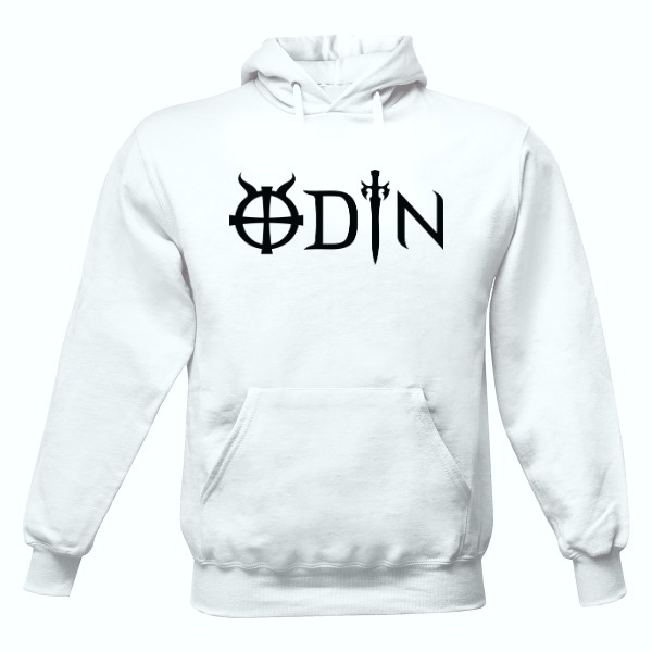 Pánská mikina s kapucí Just Hoods s potiskem ODIN - viking ed.