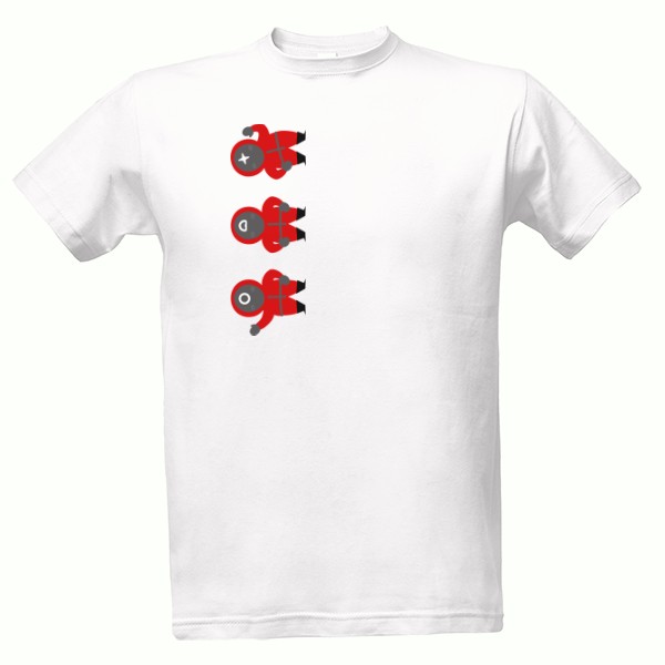 Tričko s potiskem SQUID GAME characters stylization