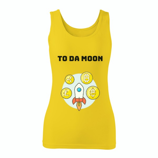 Tričko s potiskem TO THE MOON - ladies crypto ed.